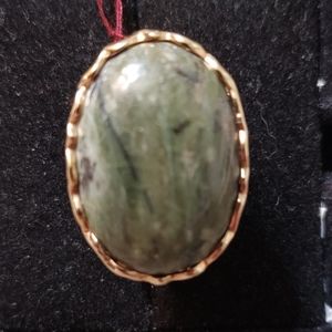 14 KT Overlay on Sterling Silver Ring